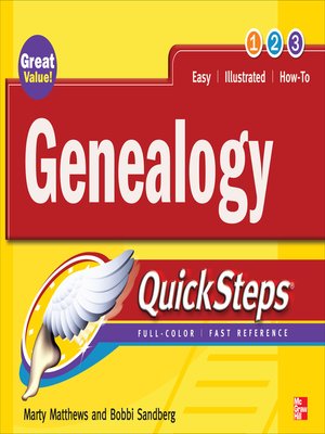 cover image of Genealogy QuickSteps